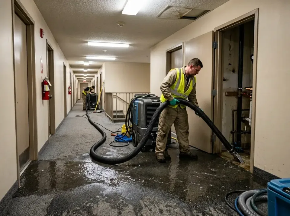 multi-unit-apartment-hallway-f-005 — frequently asked questions, Emergency Burst Pipe Water Extraction & Removal in Wood Dal…